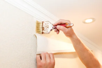Pose de papier peint à Brametot — revêtements muraux et toiles de verre